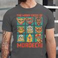 Women's DCC Many Faces Of Mordecai Grid Gamer Series Book Unisex Jersey T-Shirt Women's DCC Many Faces Of Mordecai Grid Gamer Series Book Unisex Jersey T-Shirt