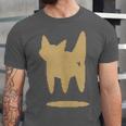 Yk2 Cat With Tomboy Tail 90s Nostalgia Downtown Indie Unisex Jersey T-Shirt