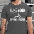 I Like Yoga And Maybe 3 People Introvert Namaste Unisex Jersey T-Shirt