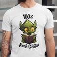 100 Book Goblin Cute Book Reader And Library Lover Unisex Jersey T-Shirt 100 Book Goblin Cute Book Reader And Library Lover Unisex Jersey T-Shirt