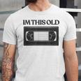 80s VHS Video Cassette Nostalgia Unisex Jersey T-Shirt