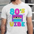 80's Vibe Retro Style Cassette Tape Nostalgia 1980s Party Unisex Jersey T-Shirt