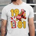 80s Vibes Mixed Tapes & Roller Skates 1981 Nostalgia Retro Unisex Jersey T-Shirt