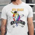 8TH GRADE NAILED IT UNICORN DABBING GRADUATION T-SHIRT Unisex Jersey T-Shirt