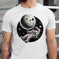 Astronaut Aesthetic Holding Moon Balloon Planets Introvert Unisex Jersey T-Shirt Astronaut Aesthetic Holding Moon Balloon Planets Introvert Unisex Jersey T-Shirt