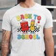 Back To School Checkered Book Pencil Groovy Teacher Student Unisex Jersey T-Shirt Back To School Checkered Book Pencil Groovy Teacher Student Unisex Jersey T-Shirt