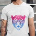 Bi Shy And Ready To Cry Bisexual Introvert Bi Pride Raglan Baseball Tee Unisex Jersey T-Shirt