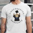 Boys Girls Kindergarten Graduate Sloth Graduation Cap Unisex Jersey T-Shirt