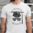 Certified Graduate Vintage Mortarboard Graduation Unisex Jersey T-Shirt