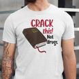 Christian Quote Holy Bible Crack This Book Not Drugs Unisex Jersey T-Shirt