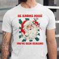 Christmas Bookish He Knows What You'Ve Been Reading Women Unisex Jersey T-Shirt Christmas Bookish He Knows What You'Ve Been Reading Women Unisex Jersey T-Shirt