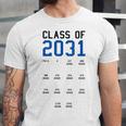 Class Of 2031 Graduation T-Shirt With Space For Handprints Unisex Jersey T-Shirt