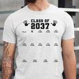 Class Of 2037 Handprint Grow With Me Pre-k Graduation Unisex Jersey T-Shirt