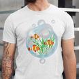 Clownfish Anemonefish Bubbles Water Frutiger Aero Y2K Style Unisex Jersey T-Shirt