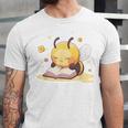 Cute Bee Reading Book Teacher Student Reader Graphic For Men Women Kids Unisex Jersey T-Shirt
