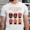 I Dont Like Morning People Introvert Coffee Lover Antisocial Premium Unisex Jersey T-Shirt