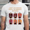 I Dont Like Morning People Introvert Coffee Lover Antisocial Raglan Baseball Tee Unisex Jersey T-Shirt