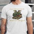 Easily Distracted By Books And Dragons Graphic Premium Unisex Jersey T-Shirt