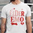 Elder Emo Retro Punk Typography Nostalgia Premium Tri-Blend Unisex Jersey T-Shirt