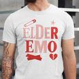 Elder Emo Retro Punk Typography Nostalgia Unisex Jersey T-Shirt