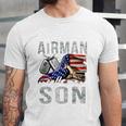 My Favorite Airman Calls Me Son Air Force Graduation Son Unisex Jersey T-Shirt