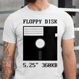 Floppy Disk Computer Nostalgia Fun PC Enthusiast History Unisex Jersey T-Shirt