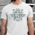 Floral “Read Return Repeat” Book Lovers Readers Librarians Unisex Jersey T-Shirt Floral “Read Return Repeat” Book Lovers Readers Librarians Unisex Jersey T-Shirt