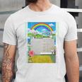 Frutiger Aero Aesthetic Rainbow Glitch Art Unisex Jersey T-Shirt
