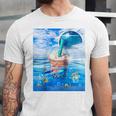 Frutiger Aero Aesthetic Tech Bubble Tea Boba Milktea Fishes Raglan Baseball Tee Unisex Jersey T-Shirt Frutiger Aero Aesthetic Tech Bubble Tea Boba Milktea Fishes Raglan Baseball Tee Unisex Jersey T-Shirt