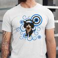 Frutiger Aero Cat Meme Headphone Kitty Cat Lover Unisex Jersey T-Shirt