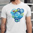 Frutiger Aero Metro Abstract Maximalism 2000s Nostalgia Premium Tri-Blend Unisex Jersey T-Shirt