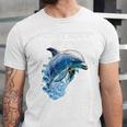 Frutiger Aero Splashy Dolphin Y2k Aesthetic Graphic Premium Unisex Jersey T-Shirt Frutiger Aero Splashy Dolphin Y2k Aesthetic Graphic Premium Unisex Jersey T-Shirt