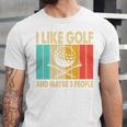 I Like Golf And Maybe 3 People Introvert Unisex Jersey T-Shirt I Like Golf And Maybe 3 People Introvert Unisex Jersey T-Shirt