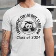 I Graduated Can I Go Back To Bed Now 2024 Graduation Panda Unisex Jersey T-Shirt