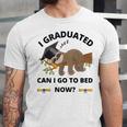I Graduated Can I Go Back To Bed Sloth Graduation Cap Unisex Jersey T-Shirt