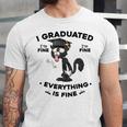 I Graduated Graduate Class 2025 Cat Graduation Unisex Jersey T-Shirt