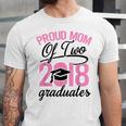 Graduation Shirt For Mom With Twins Proud Mom Of Two Unisex Jersey T-Shirt