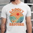 Groovy Brother 70s Aesthetic Nostalgia 1970's Retro Brother Unisex Jersey T-Shirt