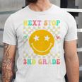 Groovy Next Stop 2nd Grade 1st Grade Graduation 2025 Premium Unisex Jersey T-Shirt