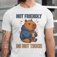 Grouchy Capybara Not Friendly Do Not Touch Introvert Premium Tri-Blend Unisex Jersey T-Shirt Grouchy Capybara Not Friendly Do Not Touch Introvert Premium Tri-Blend Unisex Jersey T-Shirt
