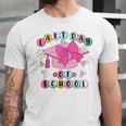 Happy Last Day Of School Coquette Bow Graduation Girls Kids Unisex Jersey T-Shirt