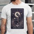 High Priestess Tarot Art Celestial Mystic Book Lover Unisex Jersey T-Shirt High Priestess Tarot Art Celestial Mystic Book Lover Unisex Jersey T-Shirt