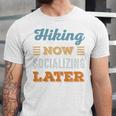 Hiking Now Minimal Socializing Introvert Vintage Unisex Jersey T-Shirt Hiking Now Minimal Socializing Introvert Vintage Unisex Jersey T-Shirt