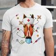 Horse Nurse RN ER Nursing School Graduation Unisex Jersey T-Shirt