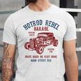 Hotrod Rebel Automotive Nostalgia Old Car Distressed Premium Tri-Blend Unisex Jersey T-Shirt