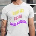 I'm Just Social Distancing Introvert Funny Unisex Jersey T-Shirt I'm Just Social Distancing Introvert Funny Unisex Jersey T-Shirt