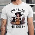 I'm Reading Halloween Witch Book Lover Unisex Jersey T-Shirt