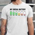 Introvert Cute My Social Battery Unisex Jersey T-Shirt Introvert Cute My Social Battery Unisex Jersey T-Shirt