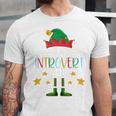 The Introvert Elf Christmas Family Matching Fun Xmas Top Unisex Jersey T-Shirt