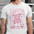 Introvert Fictional Character Read Books Lover Reading Unisex Jersey T-Shirt Introvert Fictional Character Read Books Lover Reading Unisex Jersey T-Shirt